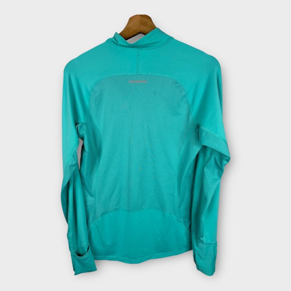 Patagonia Womens size Medium All Weather 1/2 Zip Neck Pullover Blue Hiking - Picture 2 of 10